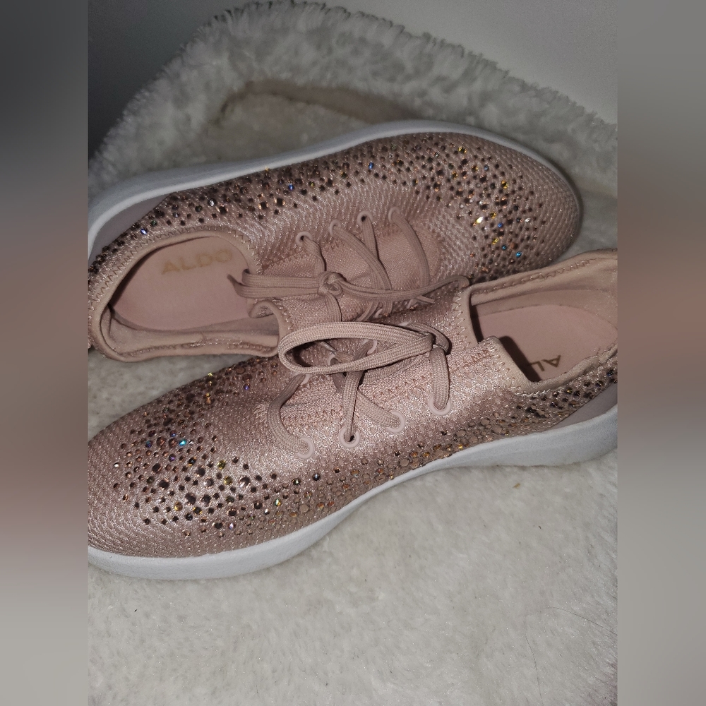 Aldo pink sparkling shoes